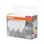 Preview: 3er Pack OSRAM E14 LED Base Classic P 60 matt 5,9W wie 60W neutralweißes Licht